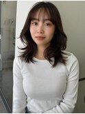 大人リラックス×暗髪レイヤー