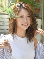 ロアーヘアー フォルド 小倉店(RAWR hair FOLD)&nbsp;【RAWR】ウェーブミディアム【暗髪オリーブグレージュ】