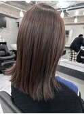 レイヤーカット顔まわりストレートロングレイヤー
