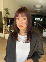 トリッカ シブヤ(TRICCA SHIBUYA)&nbsp;大人ミディアム/小顔カット/シースルーバング/透明感