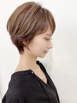 リノア 西梅田 福島(Linoa) 梅田/髪質改善/シルキーベージュ×大人ショート×似合わせカット