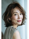 ◎春の大人可愛い◎ひし形ショートボブ×小顔効果カラーで美人