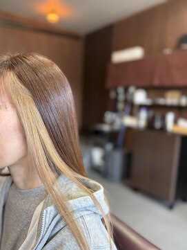 アオイ(Aoi) 顔まわり白髪ぼかしカラー♪ベージュで透明感