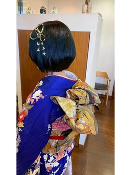 ナチュラルヘアーラック 成人式ヘアセット
