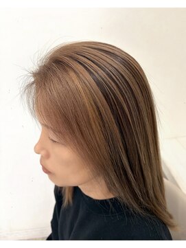ハナ ビューティーヘアー(hana.) 白髪ぼかし×フェイスフレーミング