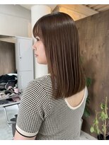 零秒女髪 千里丘店 大人女性の上品な艶髪ミディアムストレート髪質改善美髪艶感