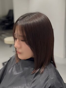 ボルド(Bordo) ミディアムレイヤー×地毛風縮毛矯正