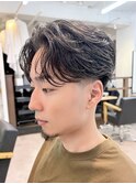 2分でセット出来るセンターパート
