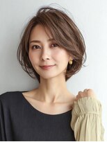 Heart's美人設計と白髪ぼかし専門店 青山表参道店 脱白髪染め/ショートヘア【ハーツ】&nbsp;白髪ぼかし脱白髪染め似合わせショートボブ40代50代60代