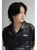 ウーズ ハラジュク(Ooze.HARAJUKU) ハッシュカットグレージュデザインカラーツートーンカラー原宿