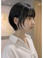 ノラギンザユー(NORA GINZA/U) 顔まわりレイヤーショート耳掛けショートウルフショート韓国ヘア