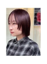 スイウ(suiu)&nbsp;深みボルドーブラウン×ラインボブ