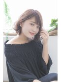 大人可愛い ふんわり ショートボブ