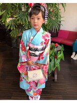 美容 和らく&nbsp;七五三のお着付け、髪のセット