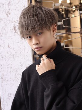 ラグーンアライブ(LAGOON ALIVE) メンズ/ブリーチ/ベージュ/ミルクティー/グレージュ/眉毛/盛岡