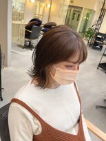 ヘアーポケット リタ(HAIR POCKET ritta)&nbsp;イヤリングカラー×切りっぱなしボブ