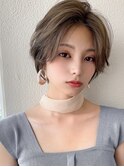 似合わせカットショート/美髪/センター分け新宿20代30代40代