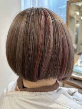 サロン ド ビカ(Salon de bika) 白髪ぼかしハイライト　多色染め