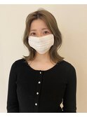 福井 ダブルカラー オリーブベージュ くびれヘア 髪質改善