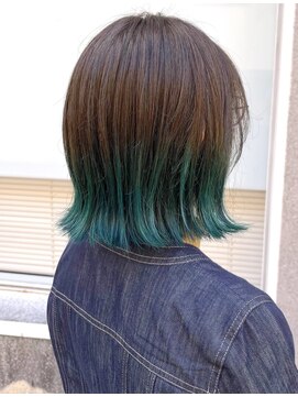 マノハル(MANOHARU) グラデーション推しカラー 深めグリーン