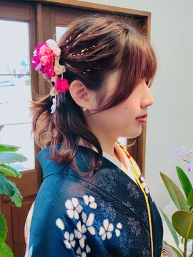 トム ヘアー(Tom hair) ハーフアップ