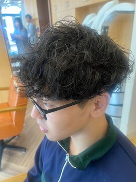 フレンズ 手稲店(friend's) 無造作波巻きスパイラルパーマ刈り上げメンズマッシュ札幌手稲