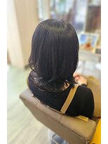 ヘアアトリエ ナイン(hair atelier nine)&nbsp;イメチェン/ホワイトブロンド/外ハネボブ/美髪/福島市