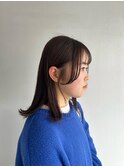 松山市/20代/30代/40代/顔周りも可愛く!長めサイドバンク