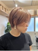 くびれショート/ピンクベージュ/くすみベージュ