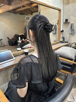 マスカリ(muscali)&nbsp;星華,黒髪,ネビージュ,小顔,ヘアセット,ヘアアレンジ