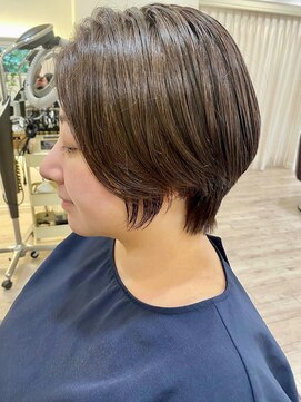 トゥルーブ バイ ファースト 富沢店(trove by first) 前下がりショート×ブランジュ