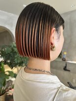 ハウ 心斎橋(how)&nbsp;ブリーチダブルカラーアプリコットオレンジレッド ハイライト