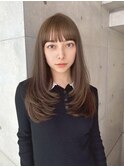 クラゲヘアー/小顔に見せるヘア/ココアベージュ/銀座