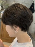 丸みショート ショコラブラウン 大人女性にオススメ 20代30代