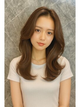 エル(LE) 【LE】美髪レイヤー/顔まわりレイヤー/くびれミディアムレイヤー
