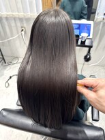 ソヨン 金山店(SOYON) レイヤーカット/黒髪スタイル/グレージュ/髪質改善/小顔ヘア