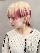 ミクマル(micmal) 20代30代40代デザインカラーブリーチエンドカラーショート艶髪