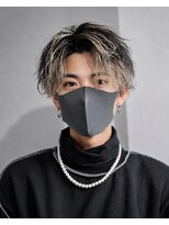 オーシャントーキョー 原宿(OCEAN TOKYO)&nbsp;メンズハイライトメッシュ波巻きパーマツイストスパイラルパーマ