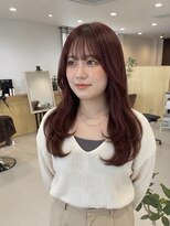 チオ(Chio)&nbsp;【富山】華やかに艶めくチェリーピンク×韓国風セミロング