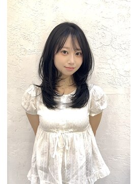 アナ ラーナ(Anna Lanna) ワンカールパーマ ロングレイヤー 韓国ヘア 大人ヘア