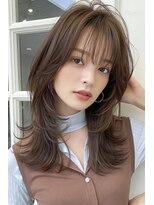 ノイエ 原宿 北参道(NoIE) ハッシュカットシースルーバングフレンチバングレイヤーカット
