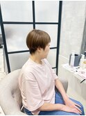 白髪ぼかし/白髪改善カラー/ショート/透明感カラー/脱白髪染め