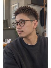 MATOI.  men’s hair by LADIX 眉毛【マトイ メンズヘアー バイ ラディックス】&nbsp;大人メンズベリーショート×ブラウン