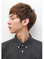 メリケンバーバーショップ コウベ(MERICAN BARBERSHOP KOBE)&nbsp;グランジネープレスツーブロック束感あるショートマッシュ@4