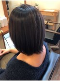 透明感のあるアッシュカラー