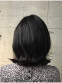 ダークグレージュ_毛先パーマことりベージュ