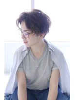 ブルー(BLUE)&nbsp;【Blue☆】#センターパート#大人ハンサムショート