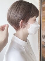 モリオフロムロンドン 原宿本店(morio from London) 【morio 原宿】マッシュショート インナーピンク ベージュ