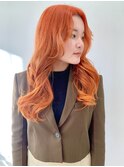 【FOLK】透明感韓国オレンジ☆似合わせゆる巻き♪twiceサナsana