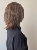 【RECIEL松阪】スモーキーベージュ×レイヤースタイル